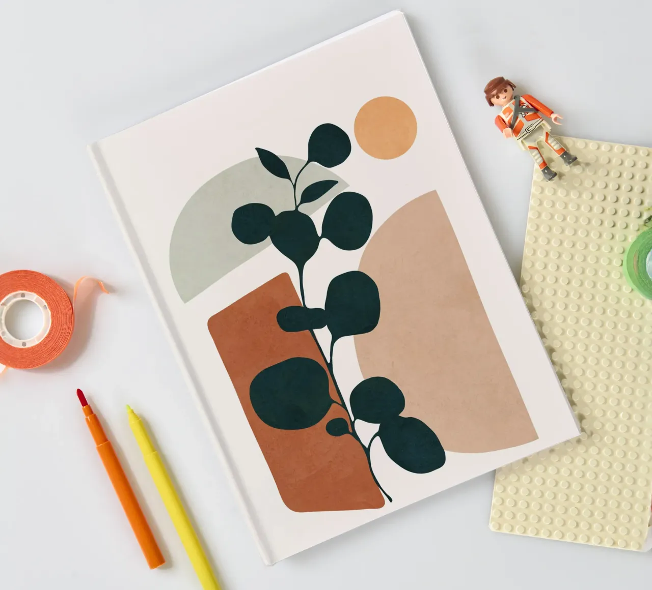 Soft Shapes V notebook by cityart