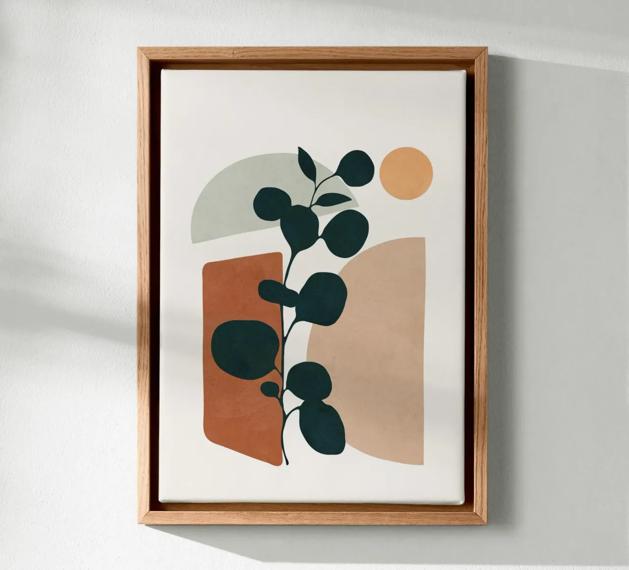 Soft Shapes V tela con Cornice a cassetta da cityart