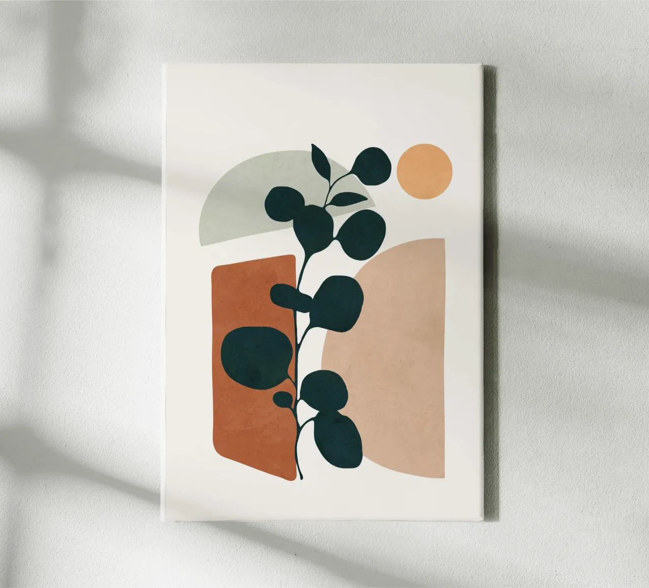 Soft Shapes V tela con Cornice a cassetta da cityart