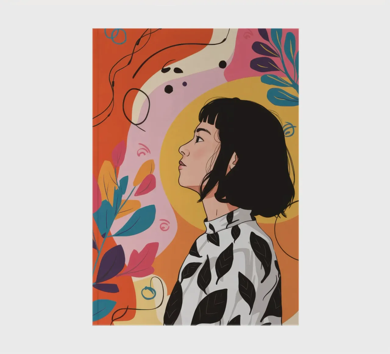 The Girl with the Bob notebook by Ink Pulse
