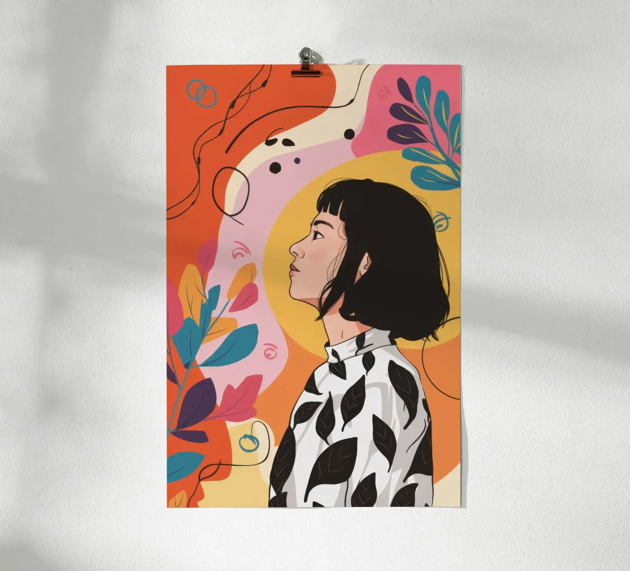 La ragazza con il Bob carta hahnemühle da Ink Pulse
