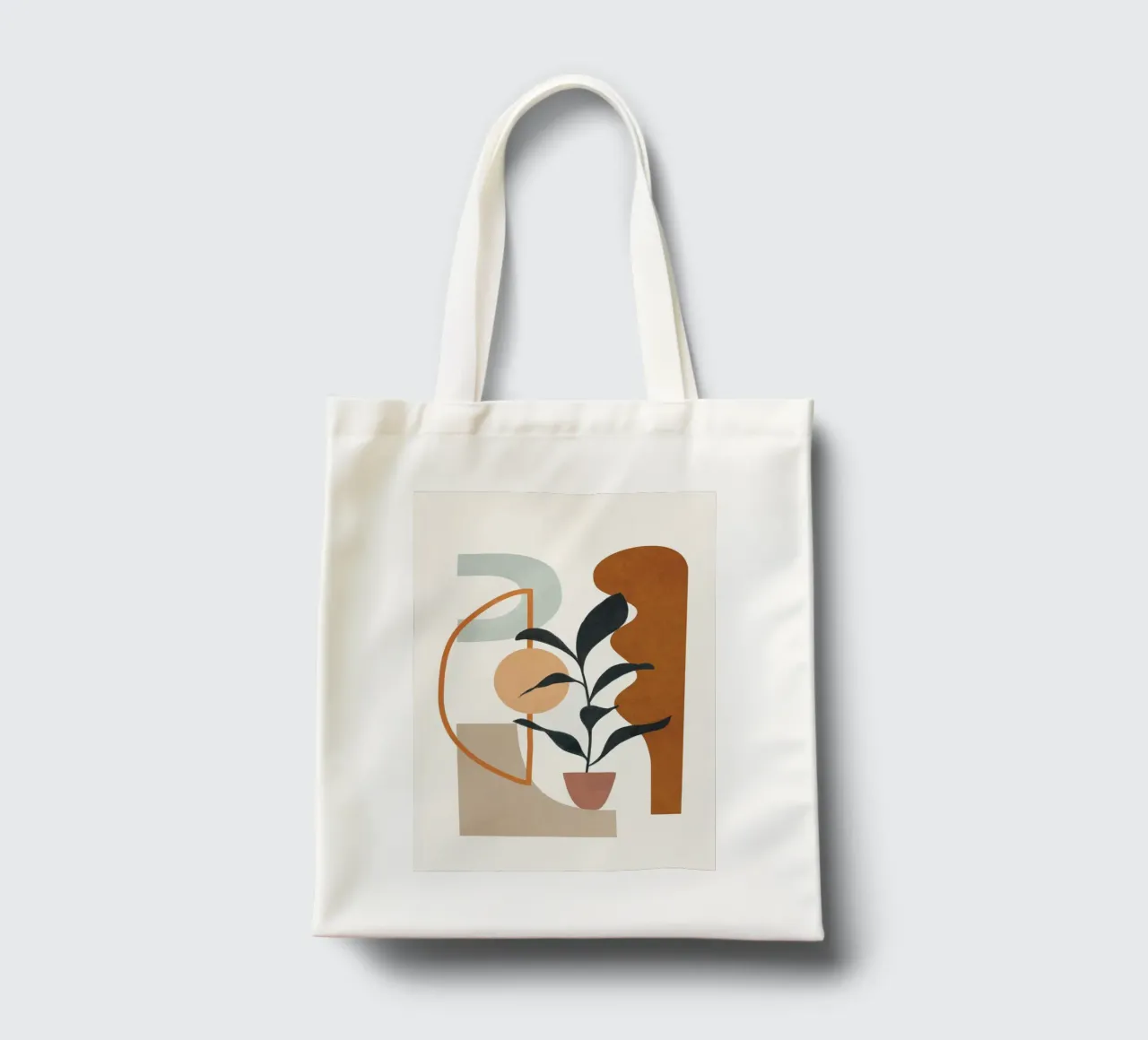 Soft Shapes VI borsa in juta da cityart