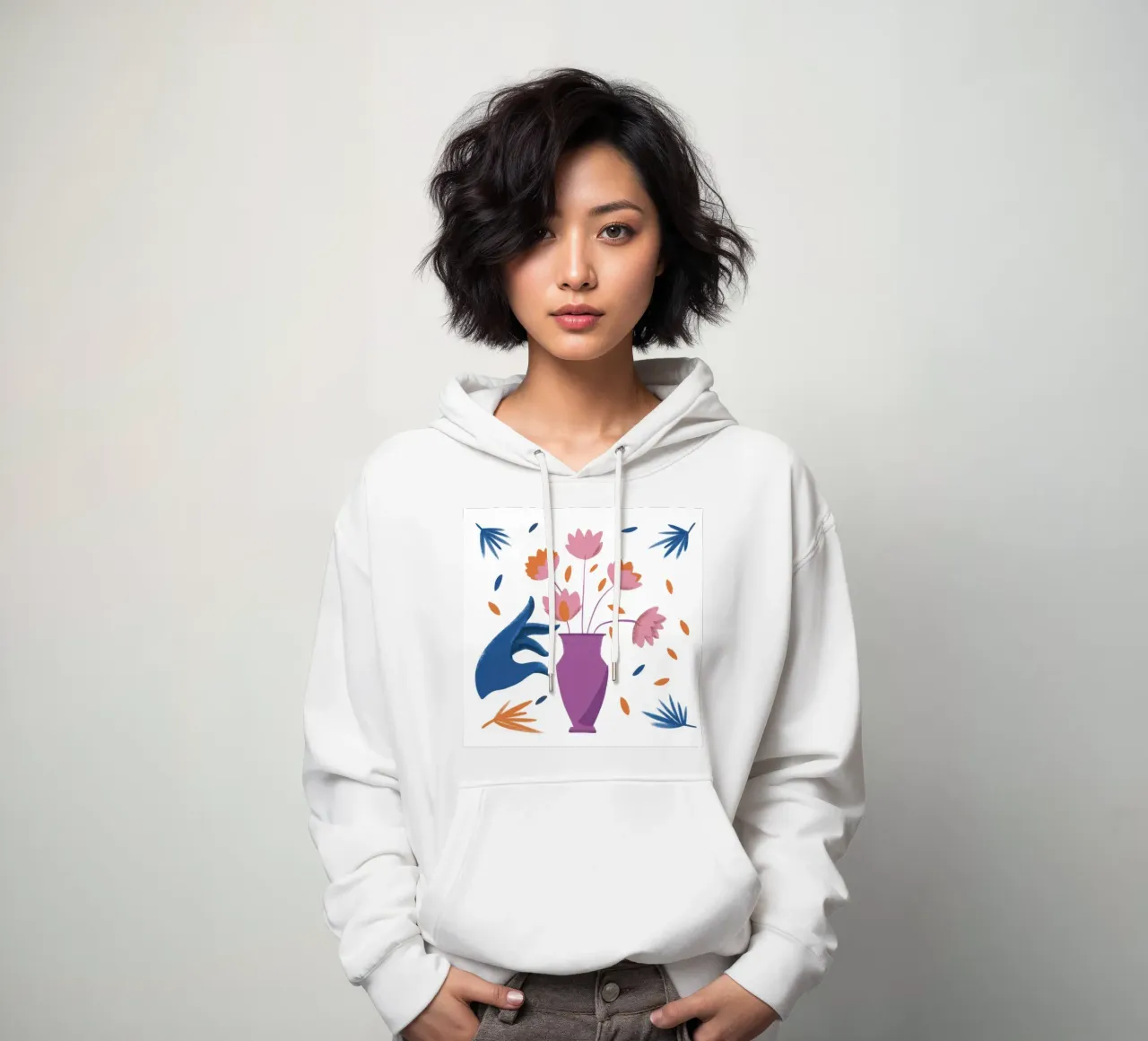 Tocco floreale effimero felpa con cappuccio da Monuments Fire