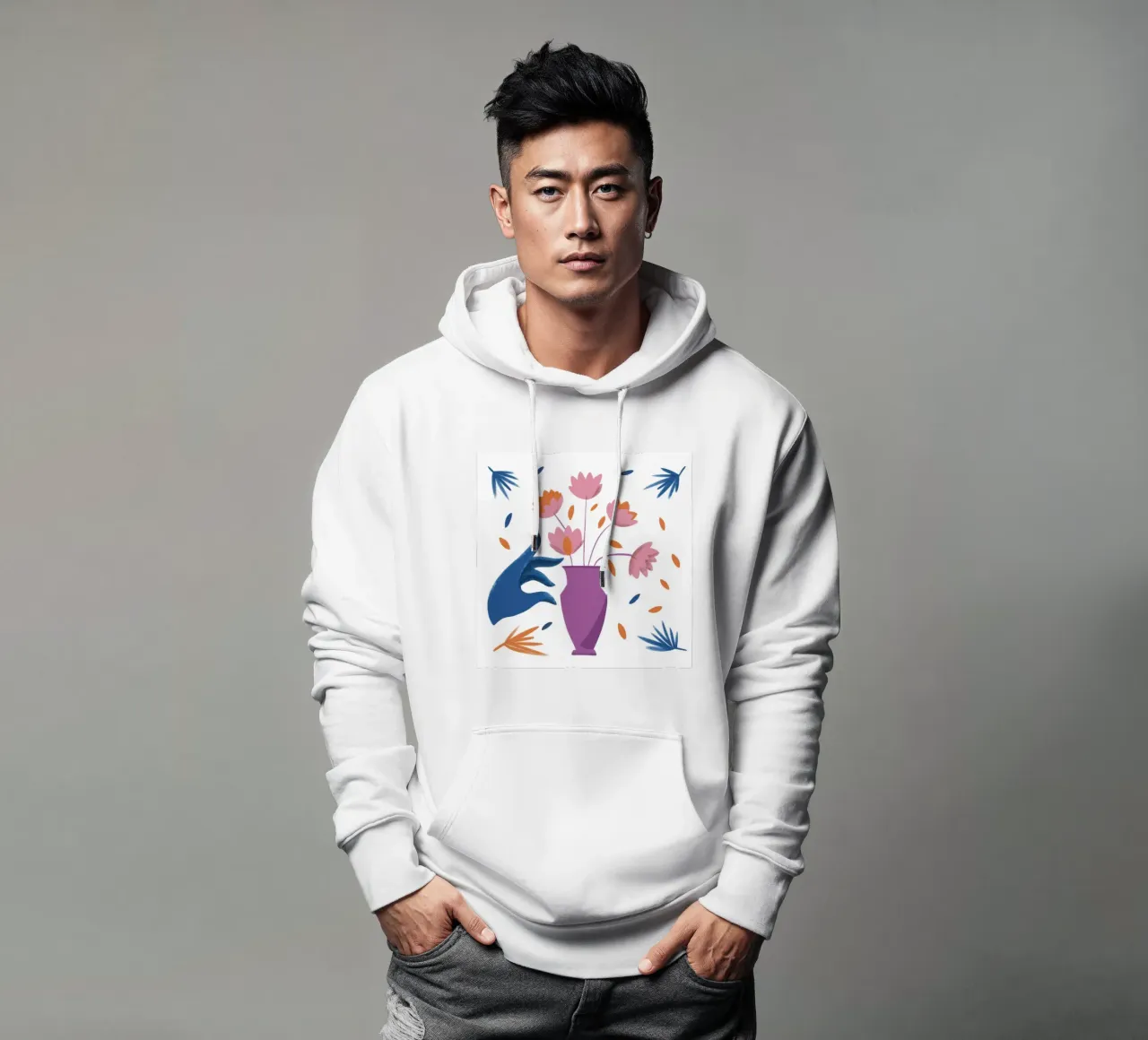 Tocco floreale effimero felpa con cappuccio da Monuments Fire