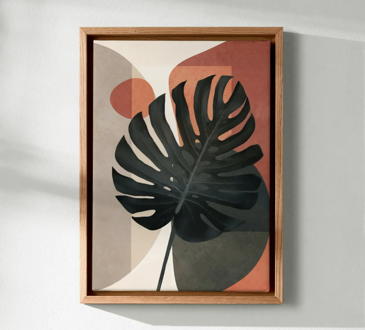 Soft Shapes VIII canvas met Baklijst van cityart