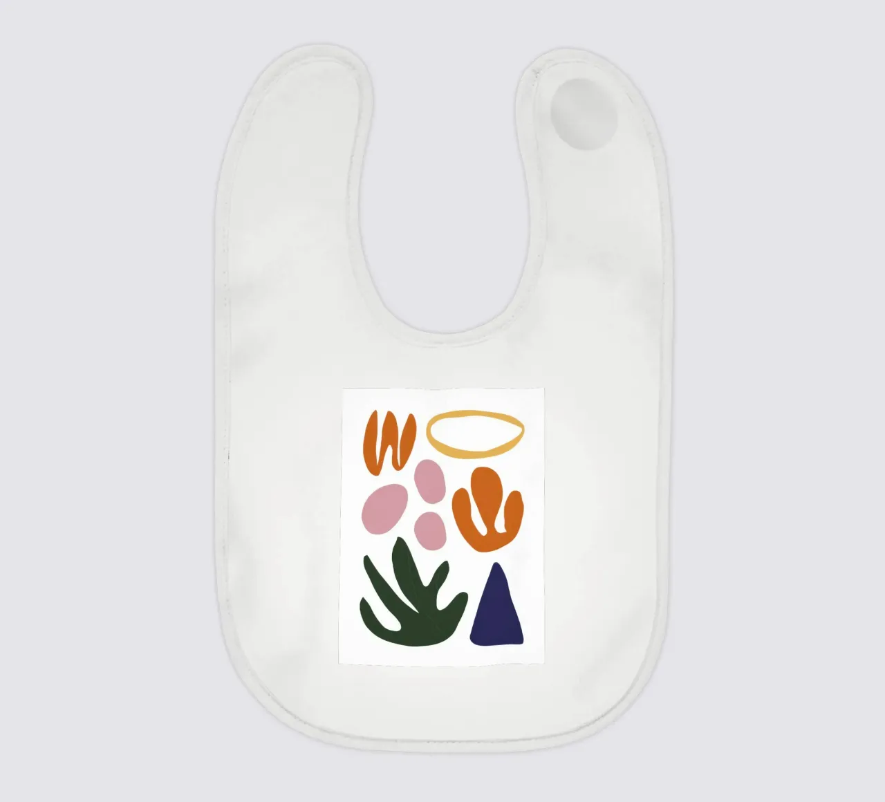 Drijvende vorm studie baby slabbetje van Reds Jays