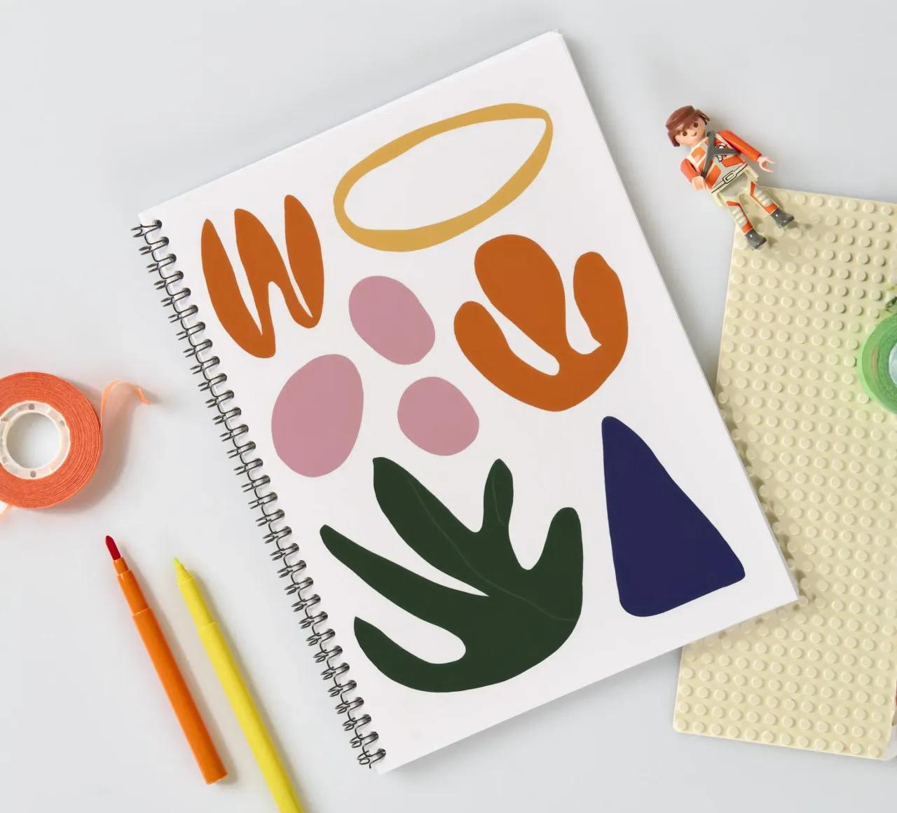 Floating Form Study spiral notebook by Reds Jays