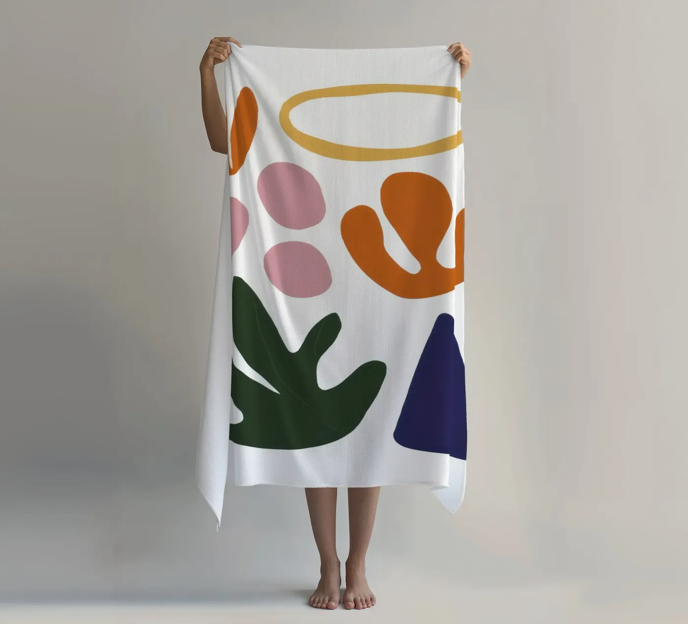 Floating Form Study beach towel by Reds Jays