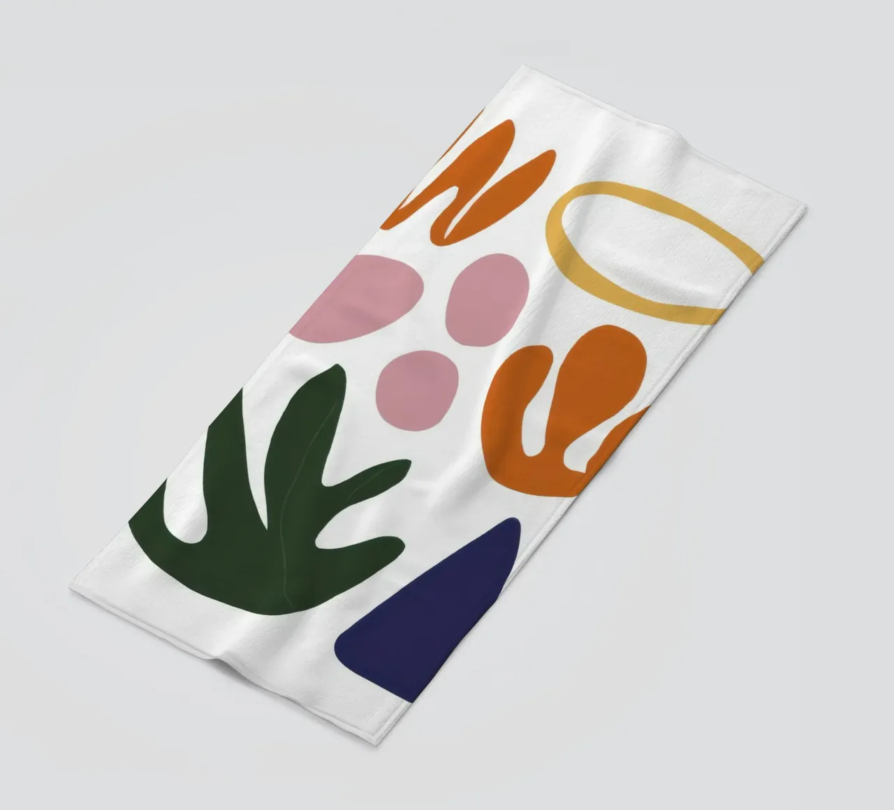 Drijvende vorm studie strandhanddoek van Reds Jays