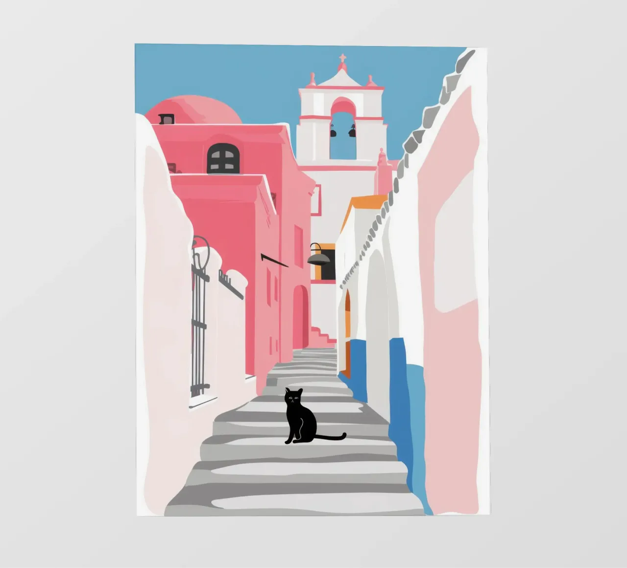 The Pink Street Cat backlit film by Mythy Brush