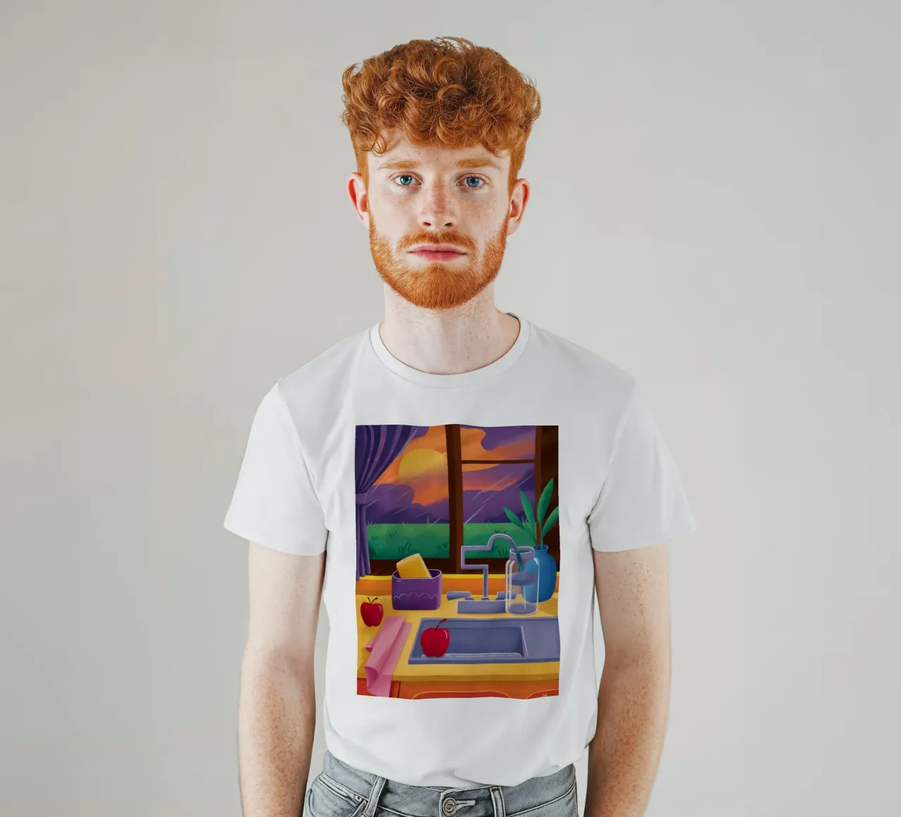 Crepuscolo in cucina Stillness t-shirt da Monuments Fire