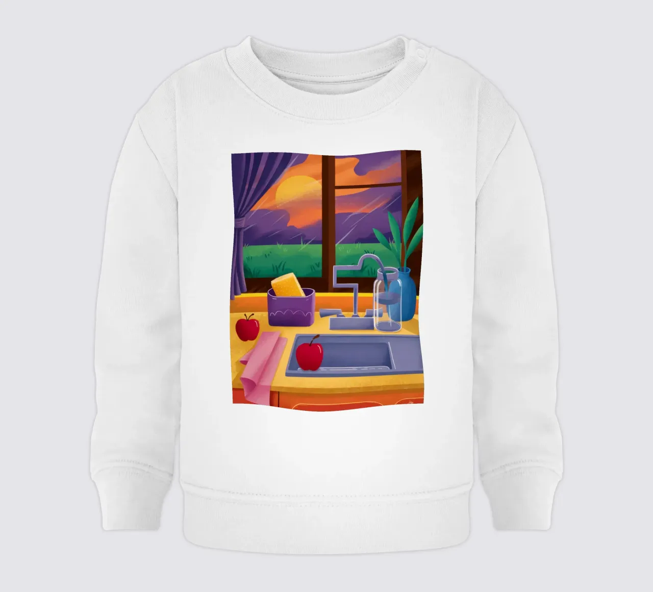 Crepuscolo in cucina Stillness felpa neonato da Monuments Fire