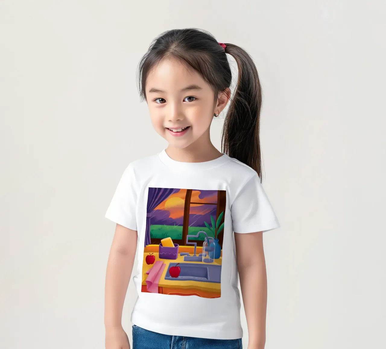 Crepuscolo in cucina Stillness t-shirt bambini da Monuments Fire