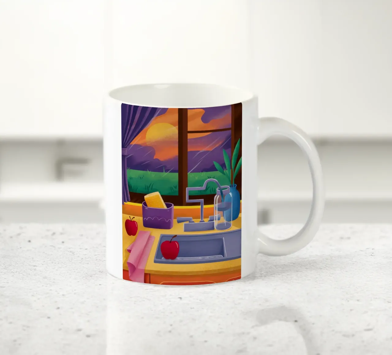 Crepuscolo in cucina Stillness tazza in ceramica da Monuments Fire