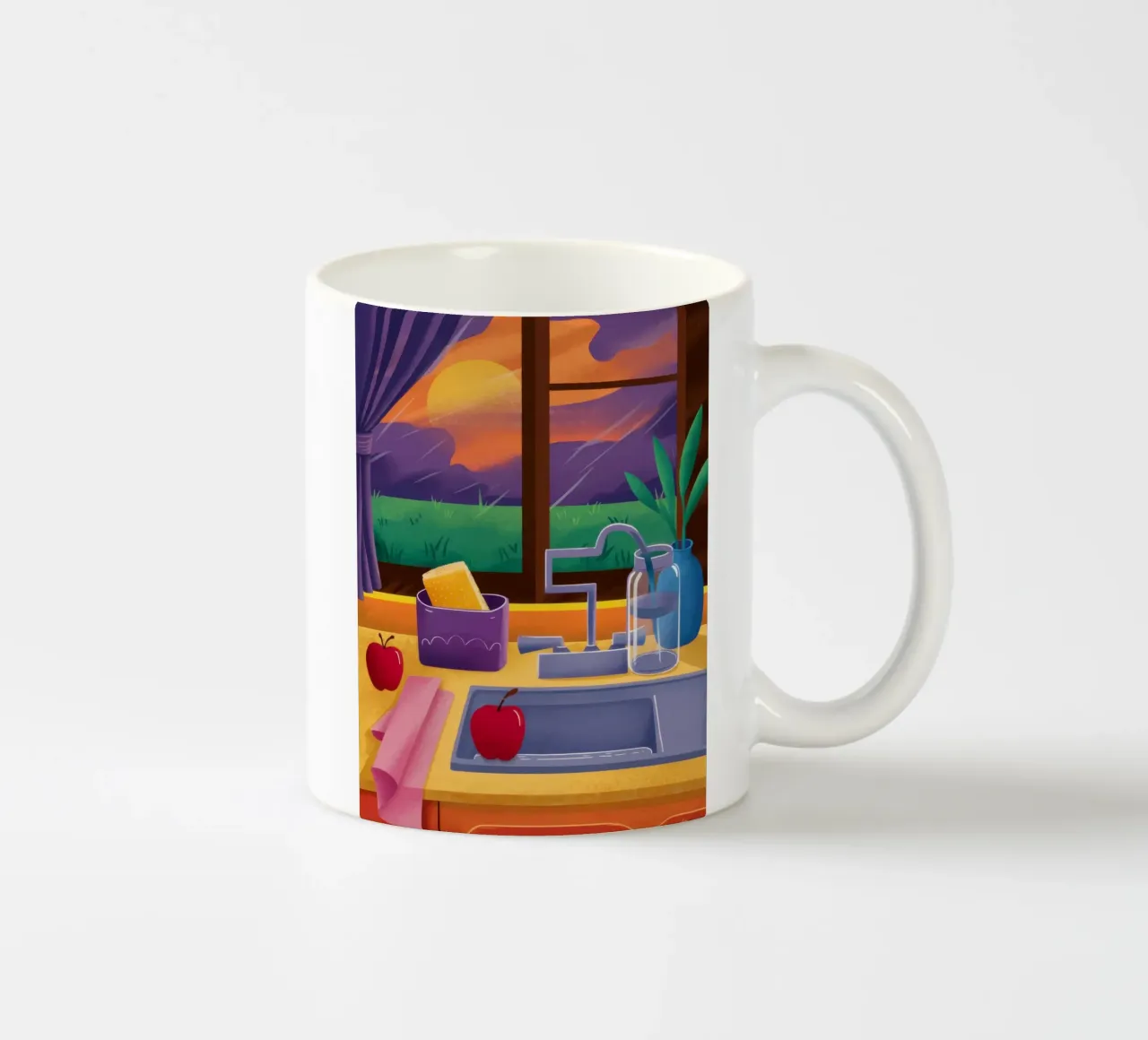 Crepuscolo in cucina Stillness tazza in ceramica da Monuments Fire