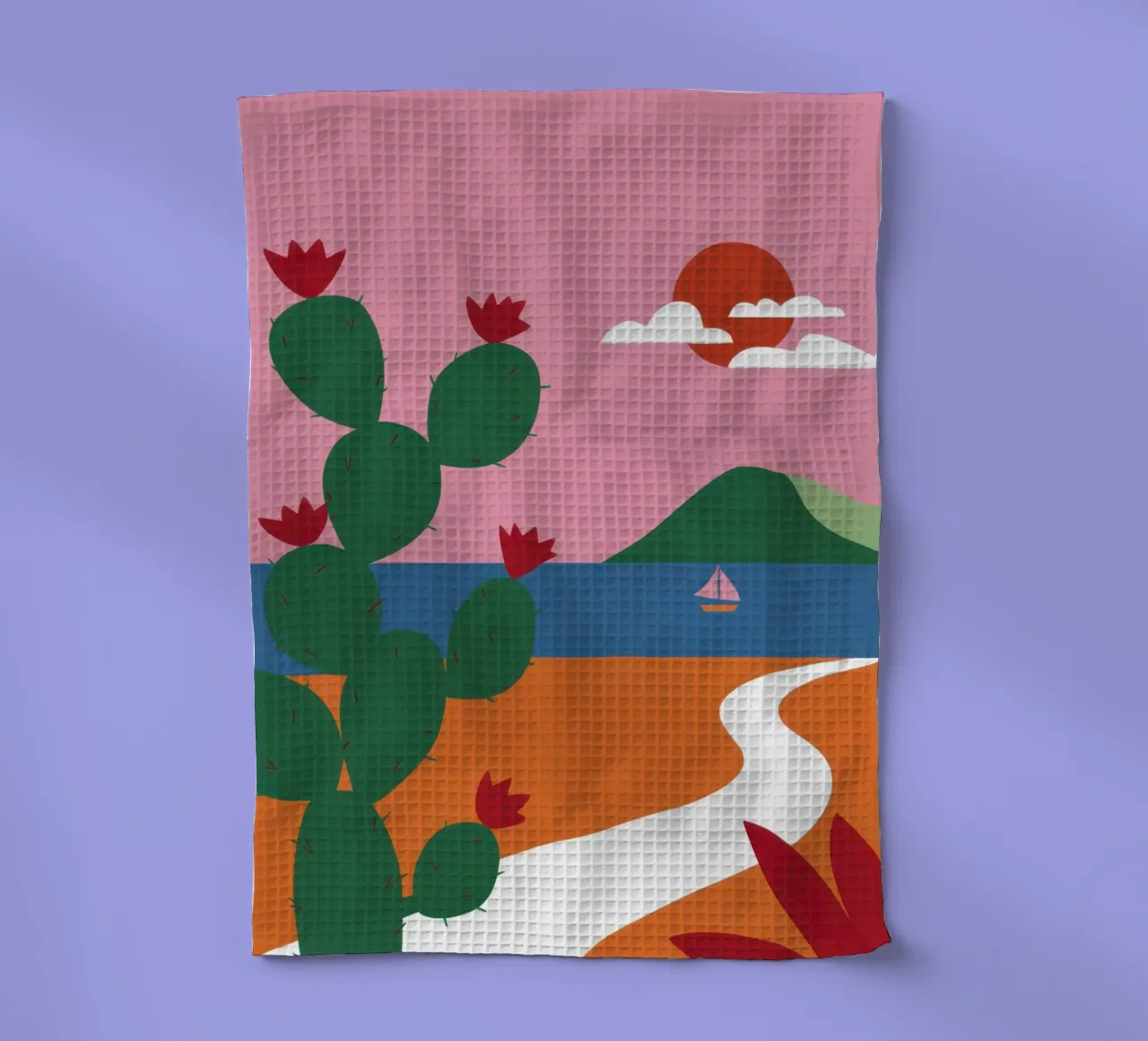 Pastel Desert Path torchon de Giant Foxs