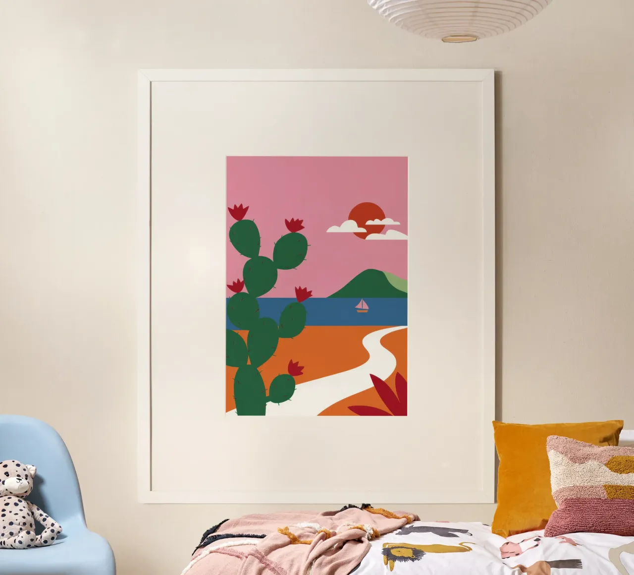 Pastel Desert Path Poster von Giant Foxs