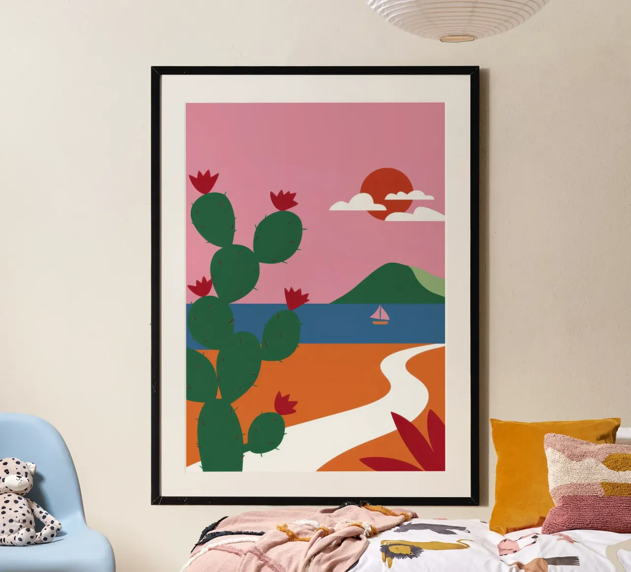 Pastel Desert Path Poster von Giant Foxs