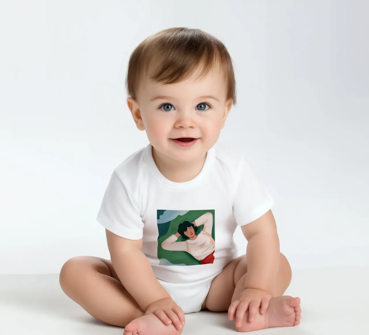 Sogno ad occhi aperti Verdant Repose body neonato maniche corte da Reds Jays