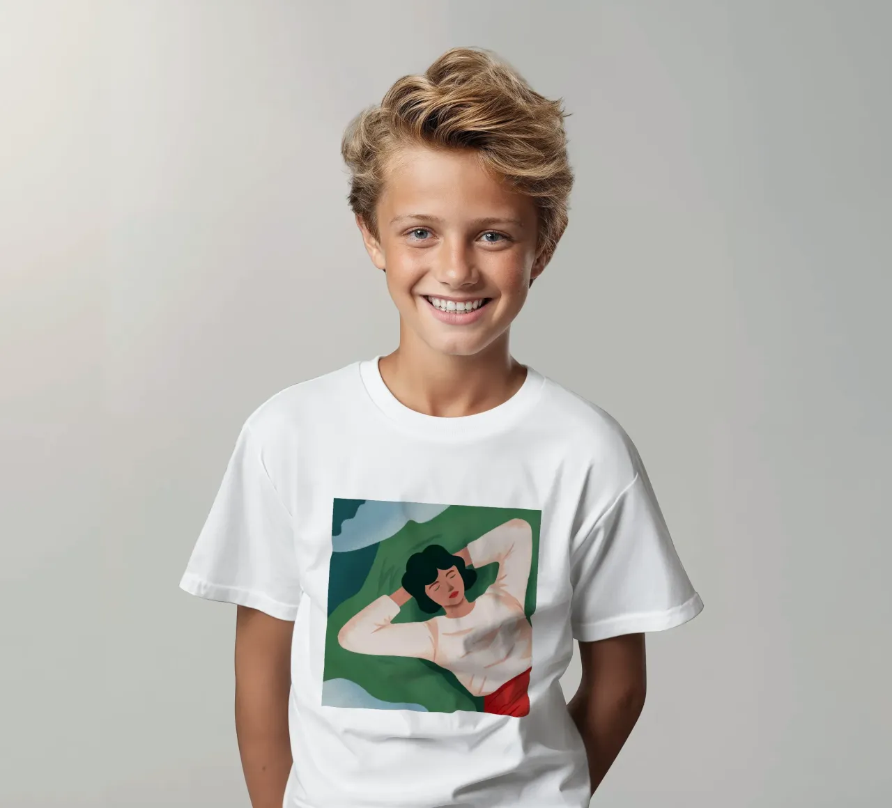 Sogno ad occhi aperti Verdant Repose t-shirt bambini da Reds Jays