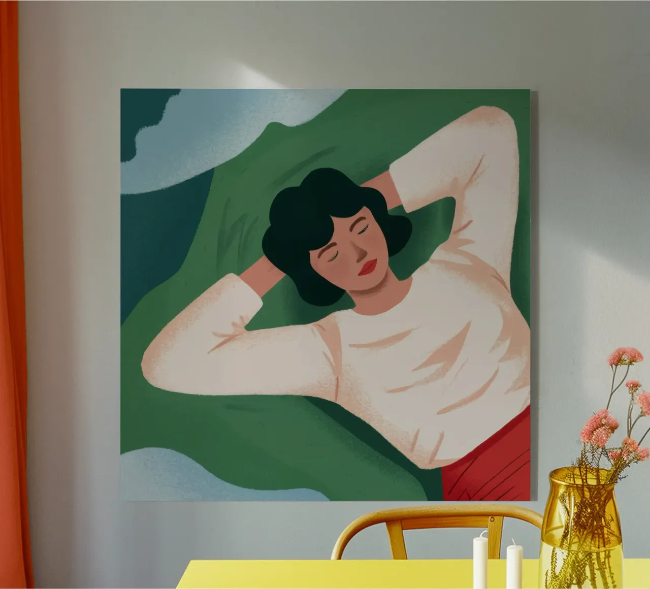 Sogno ad occhi aperti Verdant Repose plexiglass da Reds Jays