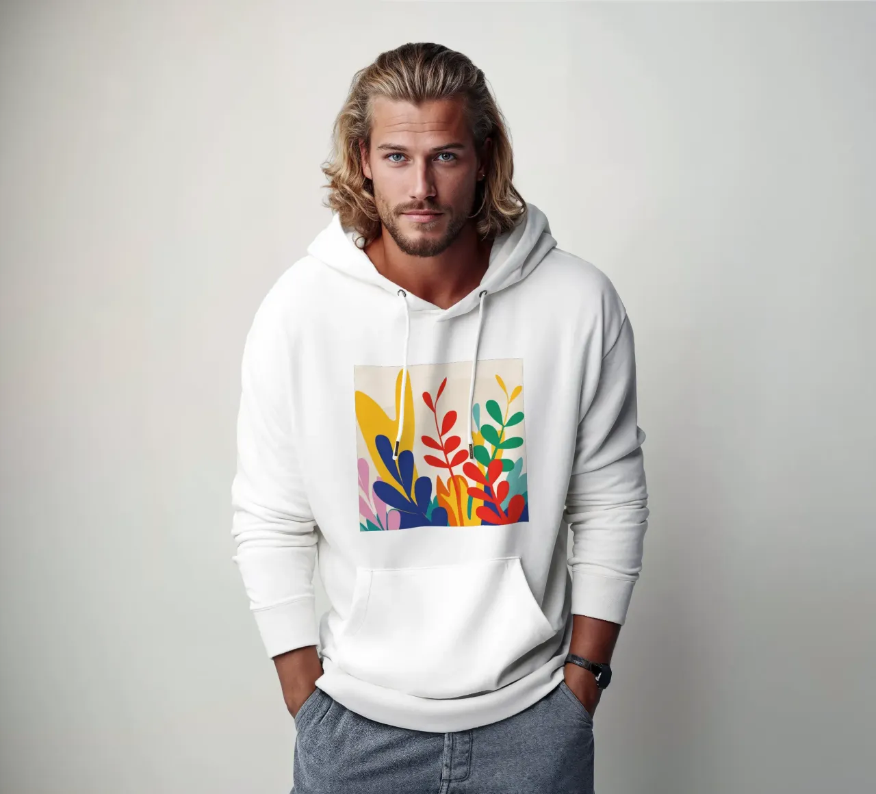 Un medley di foglie felpa con cappuccio da Ink Pulse
