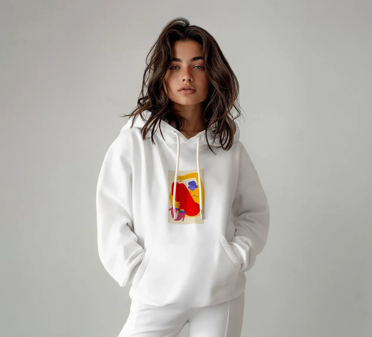 Abstract Body Electric hoodie by Mythy Brush