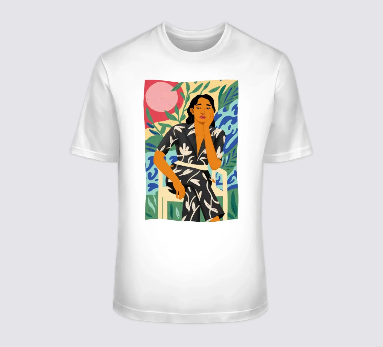 Diva del sogno ad occhi aperti botanico t-shirt da Monuments Fire