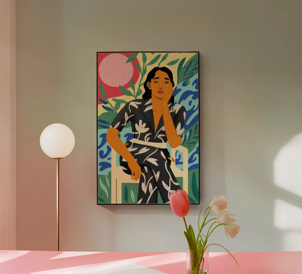 Diva del sogno ad occhi aperti botanico plexiglass da Monuments Fire