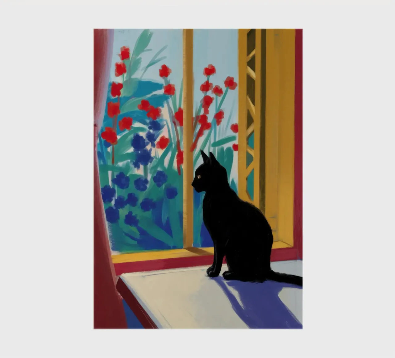 Crimson Window Watcher notebook by Dream Gesso