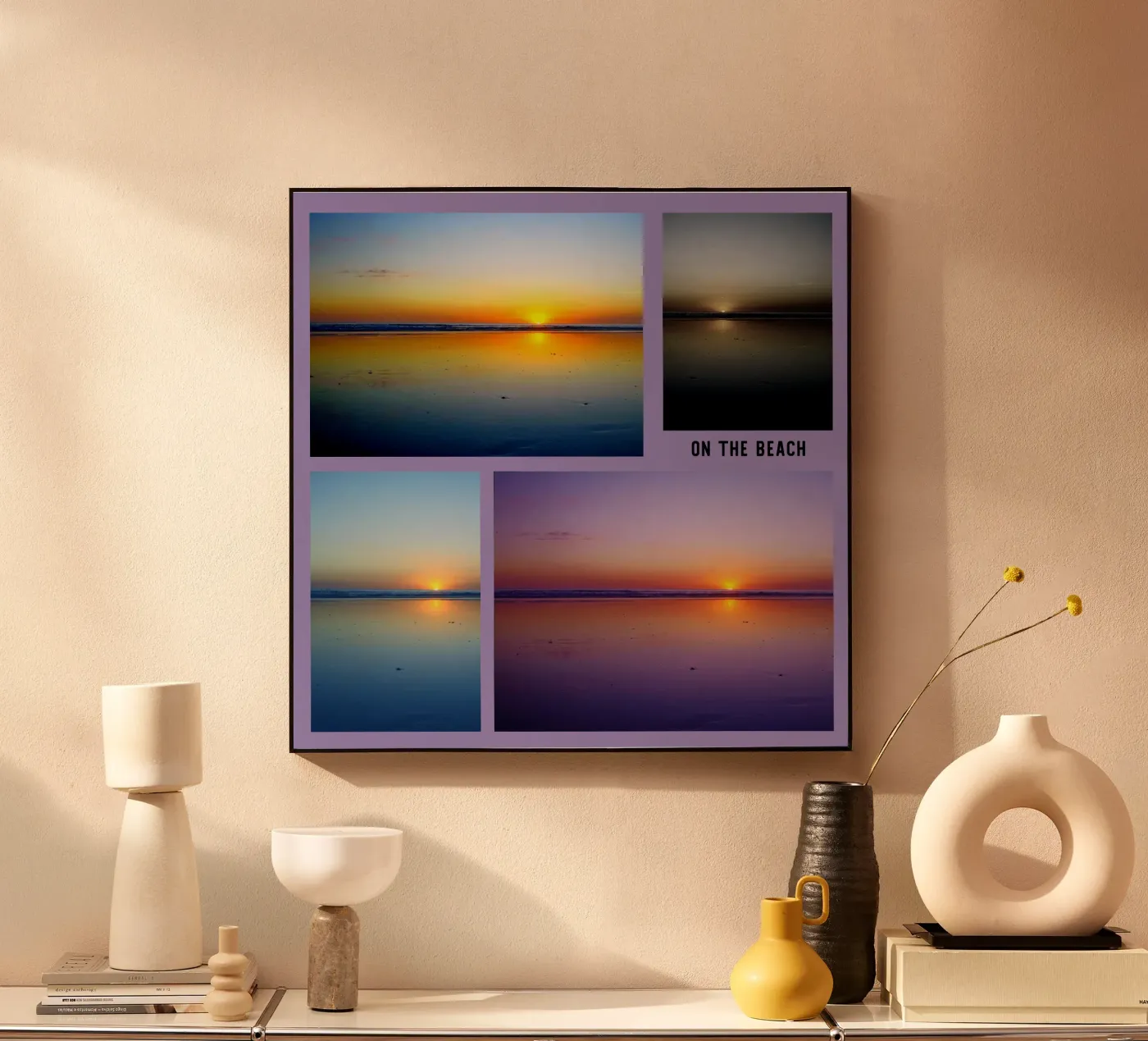 On the beach acrylic glass by sini-bini