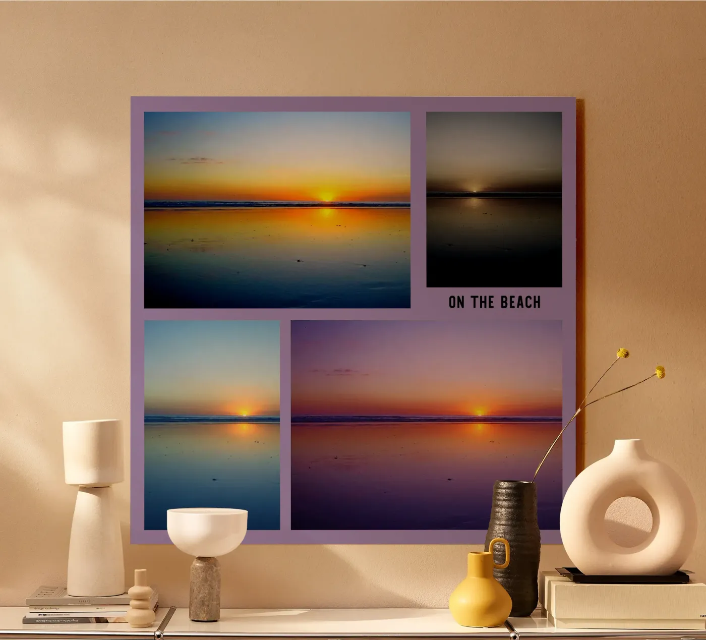 On the beach acrylic glass by sini-bini