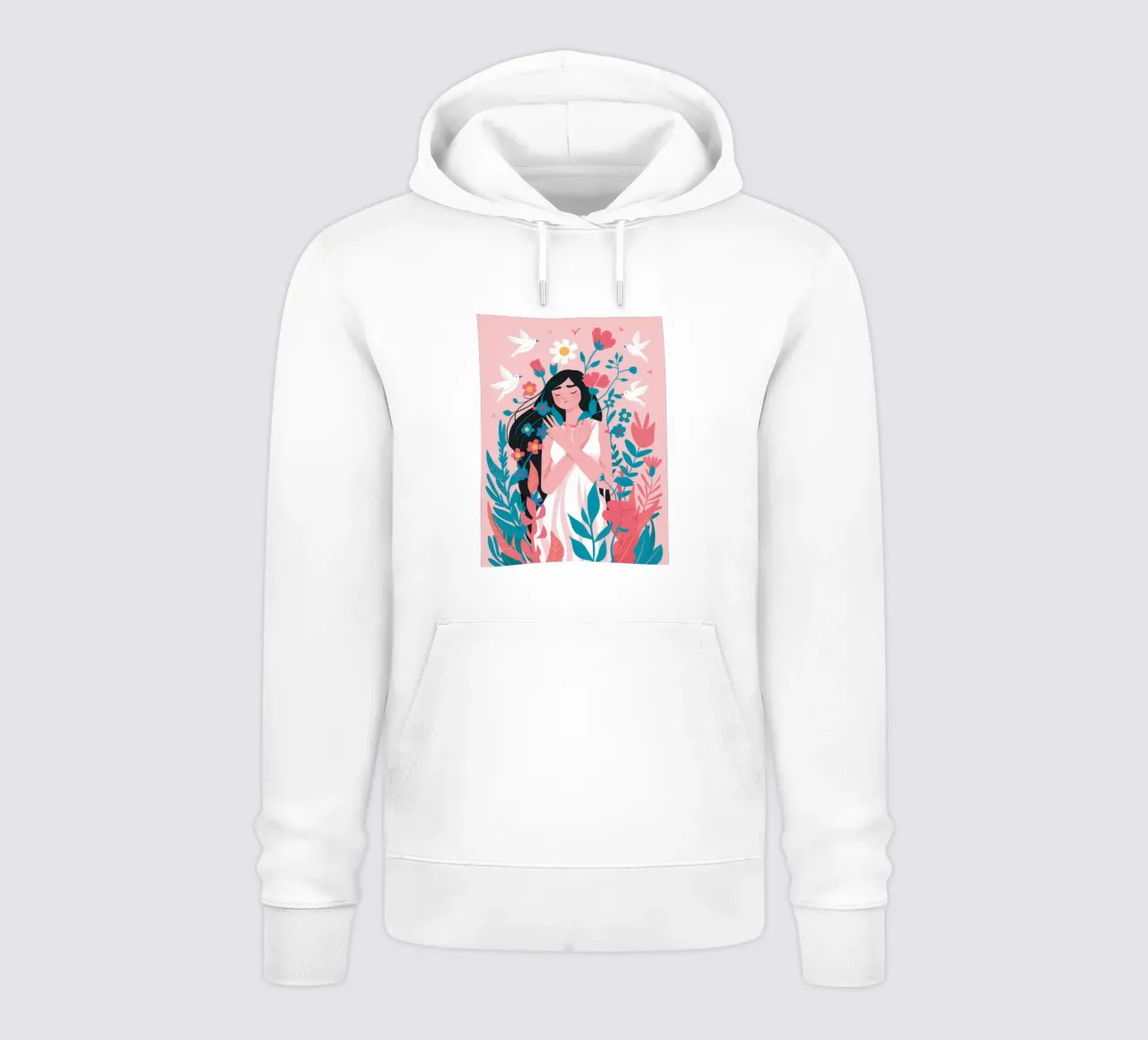 Avvolto nei fiori felpa con cappuccio da Ink Pulse
