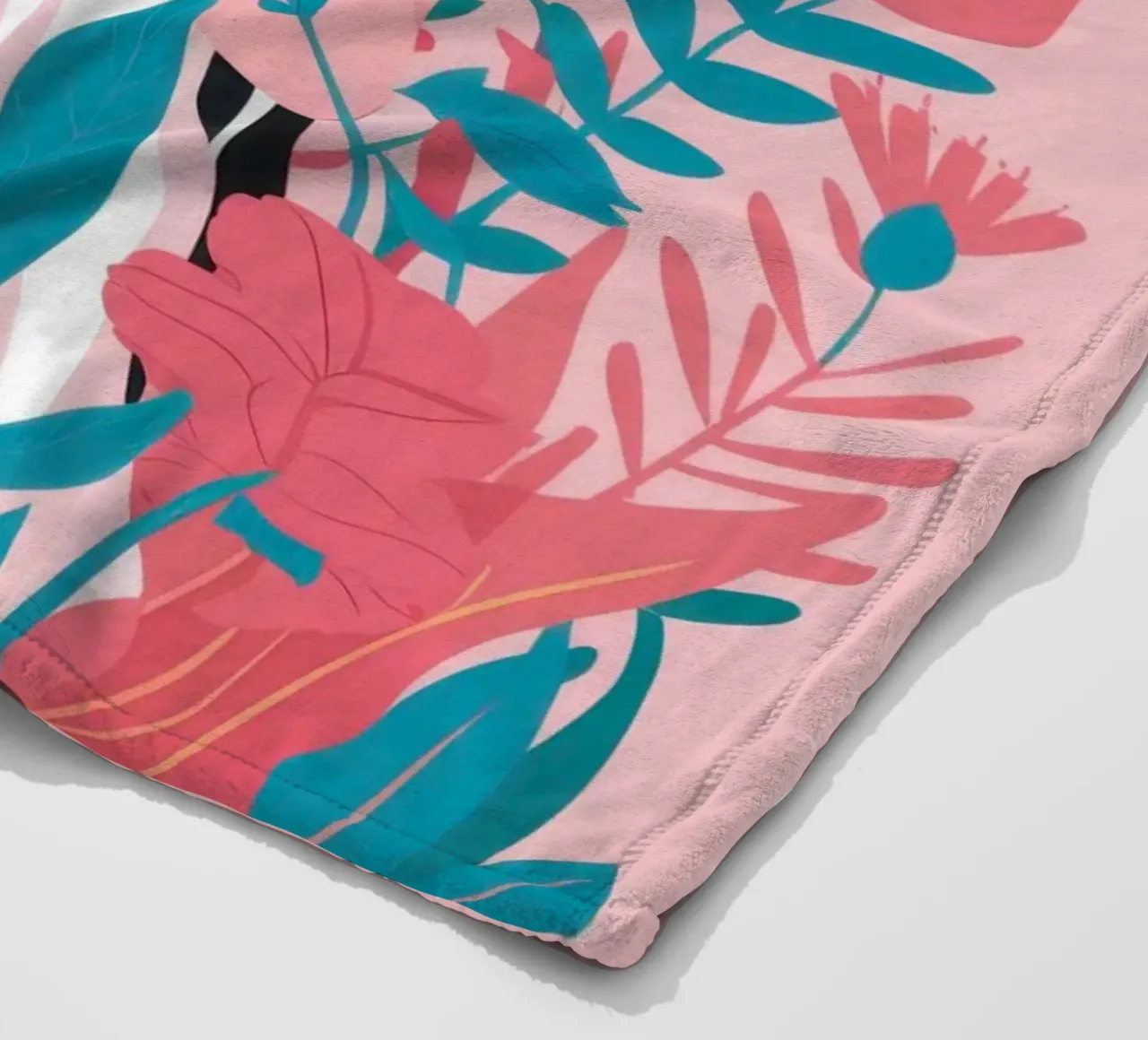 Avvolto nei fiori coperta in pile da Ink Pulse