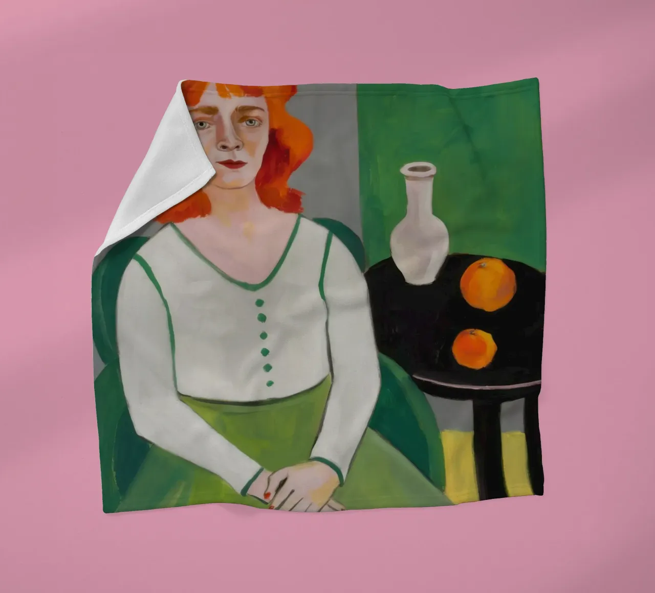 Ritratto di Auburn Poise coperta in pile da Monuments Fire