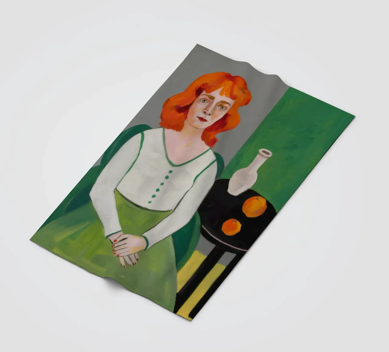 Ritratto di Auburn Poise coperta in pile da Monuments Fire