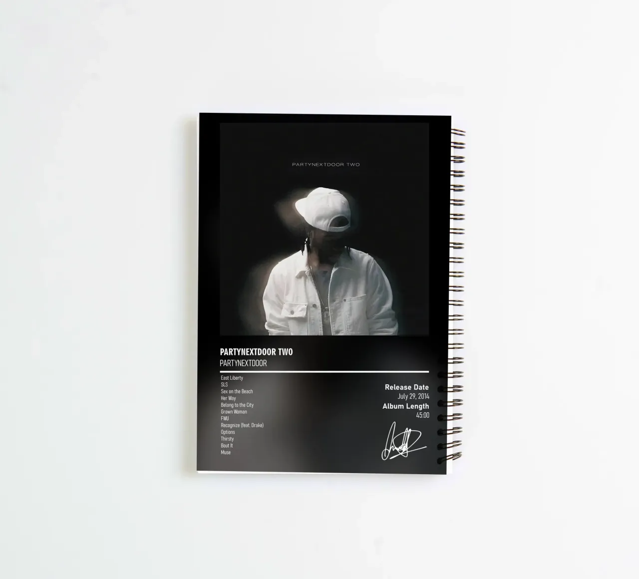 PARTYNEXTDOOR Two spiral notebook by DGUnder