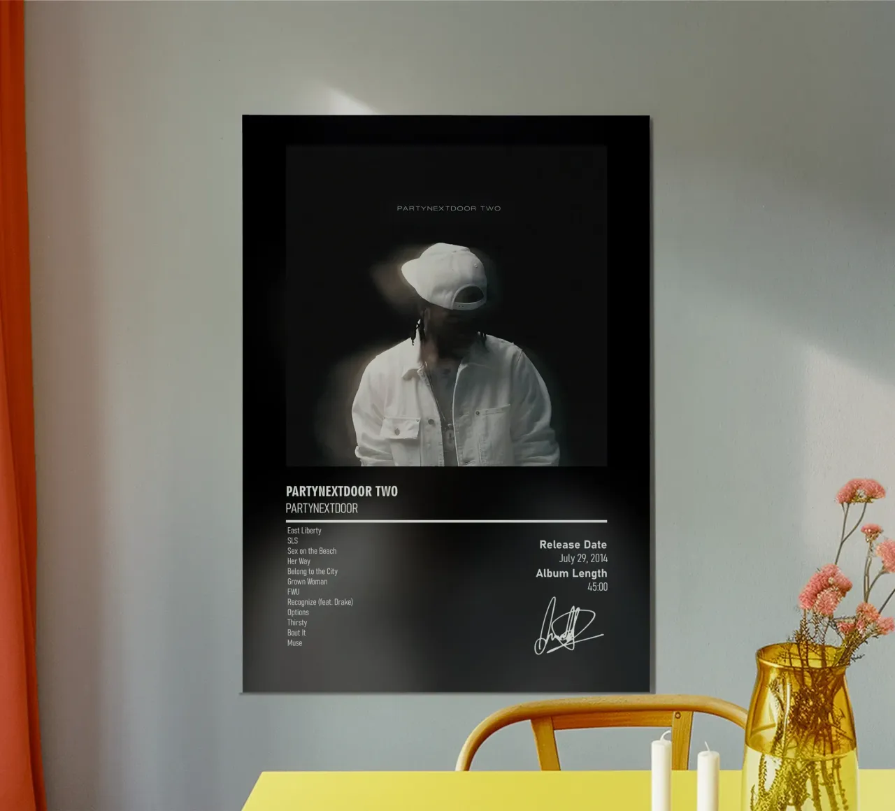 PARTYNEXTDOOR Two carta hahnemühle da DGUnder