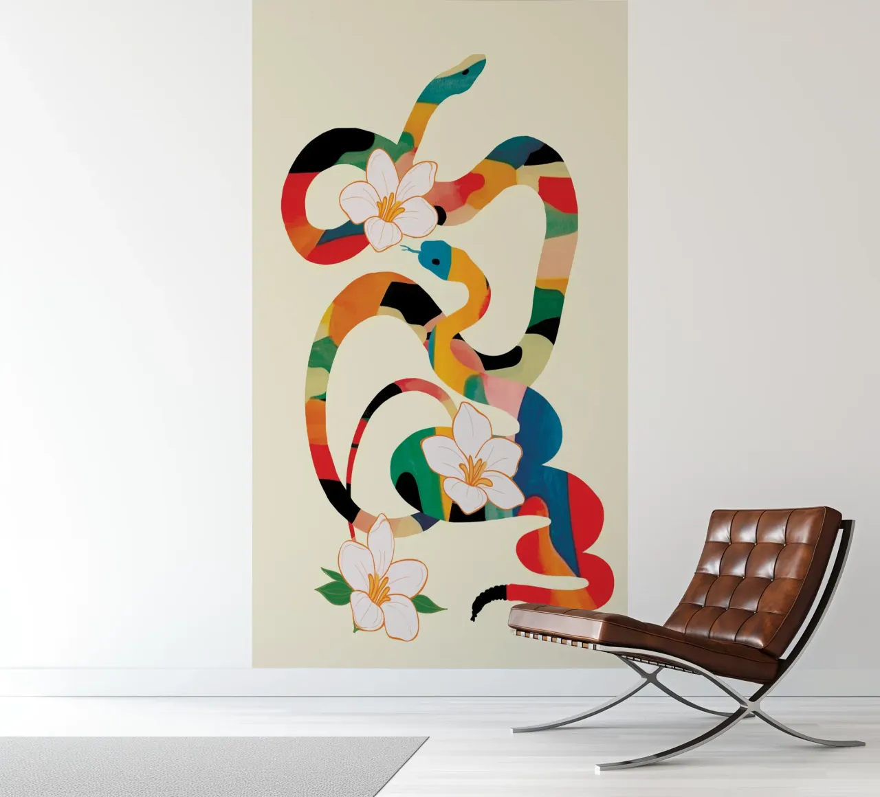 Abstract Snakes in the Flowers photo wallpaper by cityart
