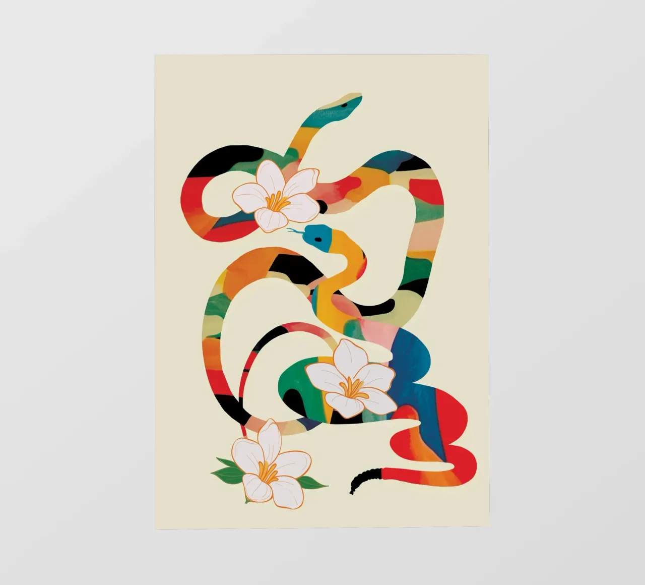 Abstract Snakes in the Flowers photo wallpaper by cityart