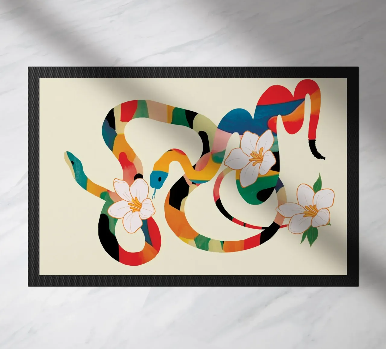 Abstract Snakes in the Flowers zerbino da cityart