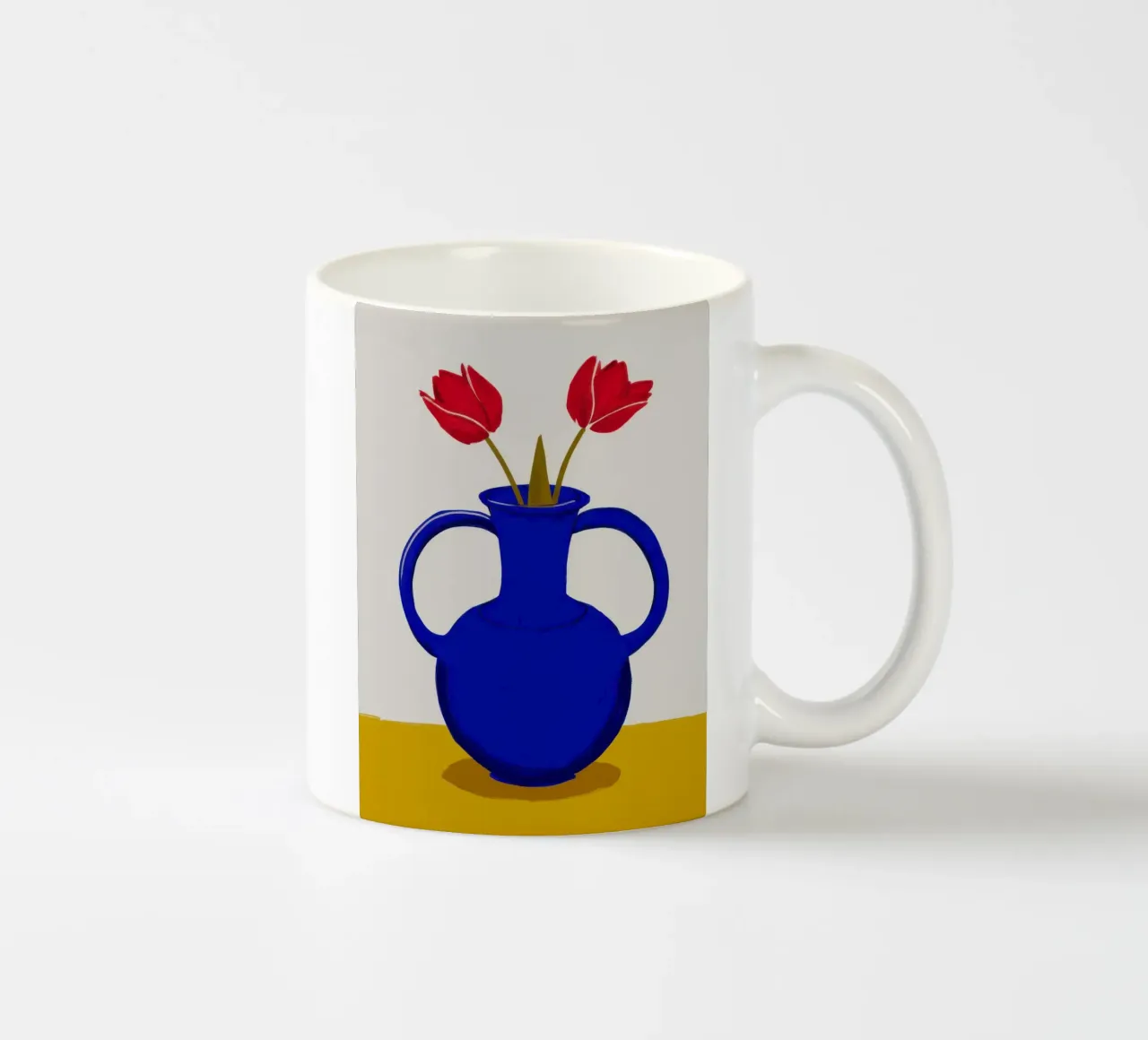 Duo di tulipani cobalto tazza in ceramica da Reds Jays