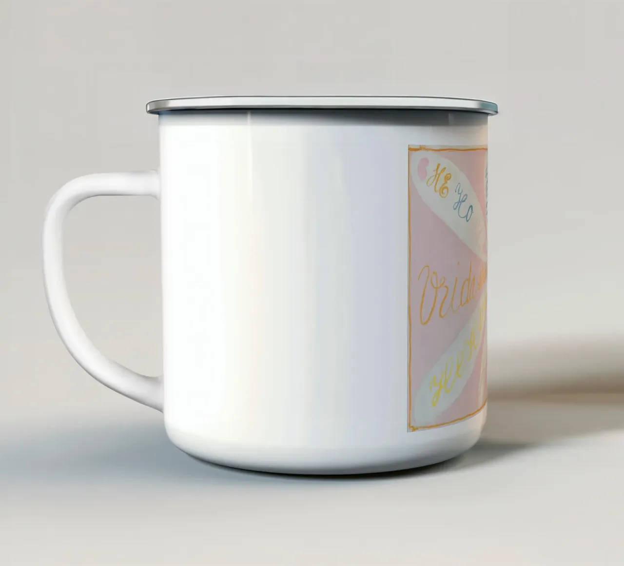 Hilma Af Klint-2 tazza in smalto da jay romero