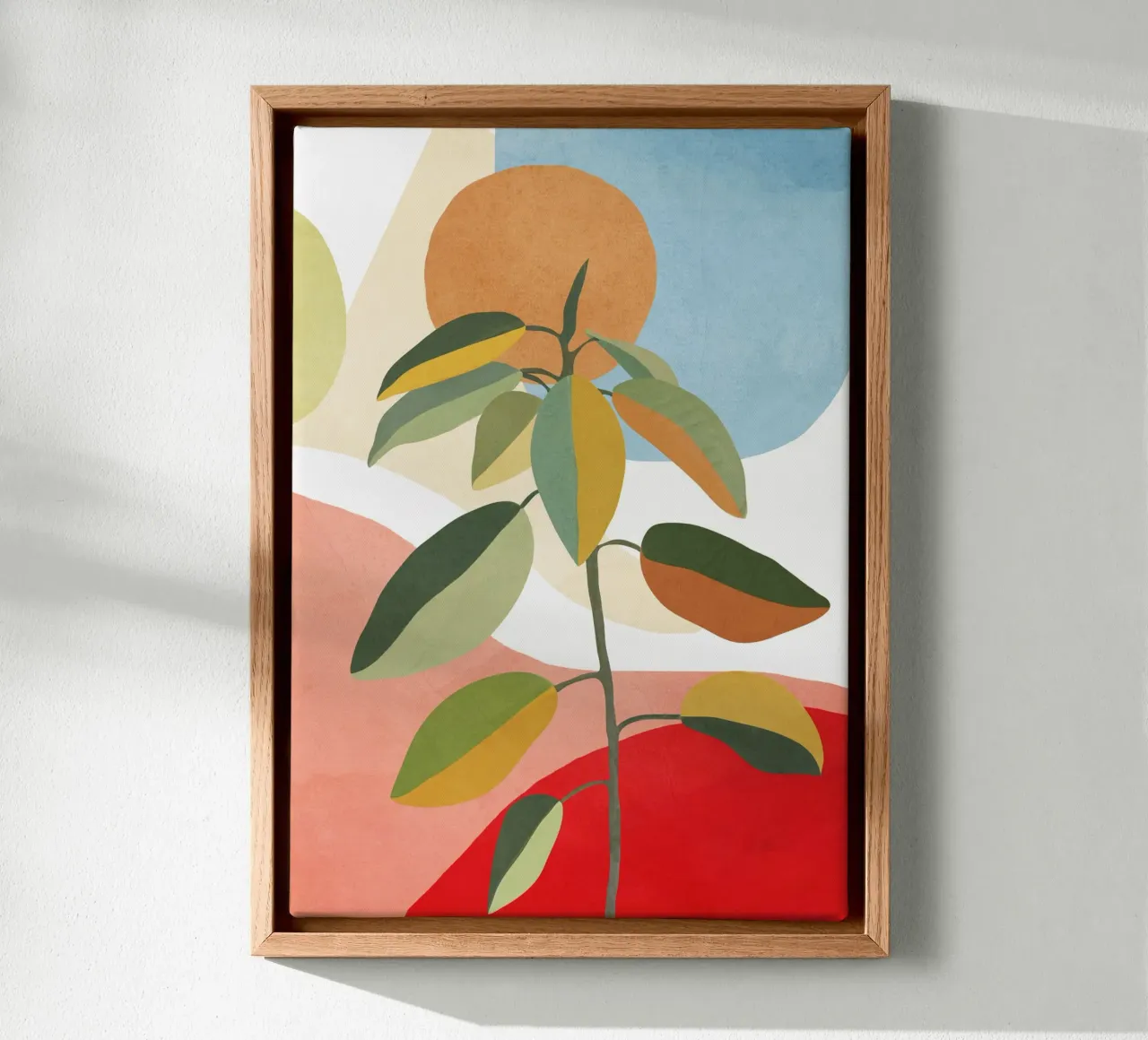 Colorful Branching Out 36 tela con Cornice a cassetta da cityart