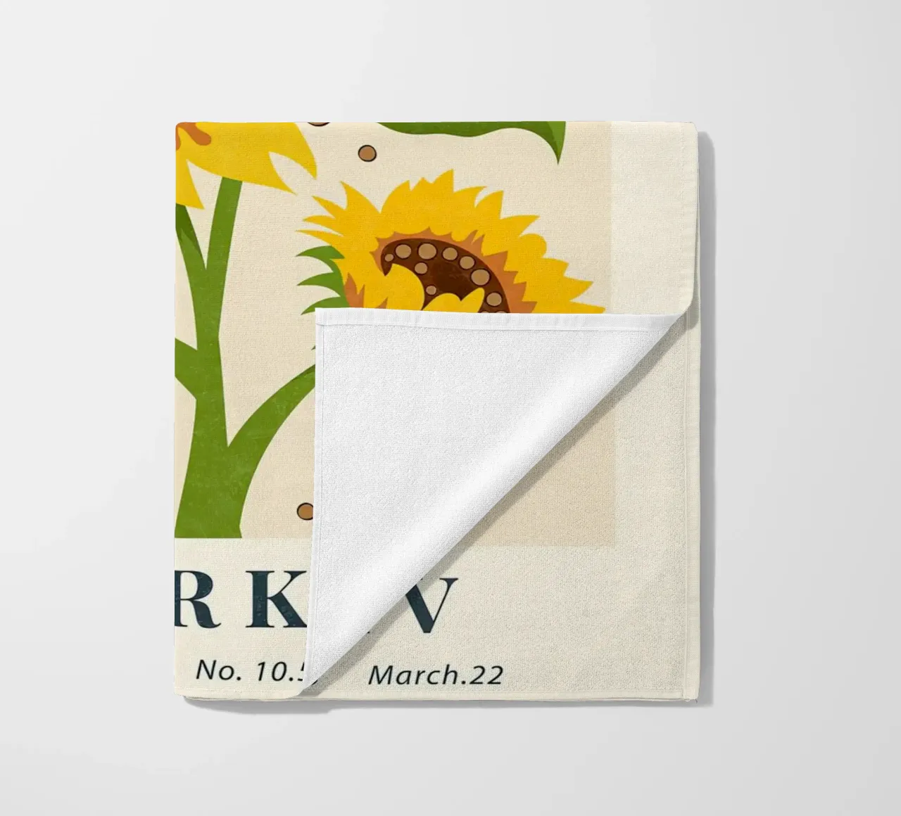 Mercato dei fiori di Charkiv Girasole telo mare da TekleDawit