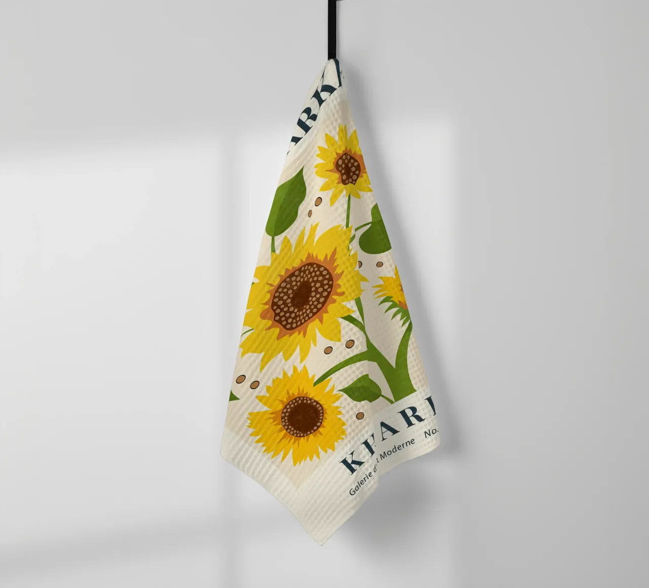 Mercato dei fiori di Charkiv Girasole canovaccio da cucina da TekleDawit