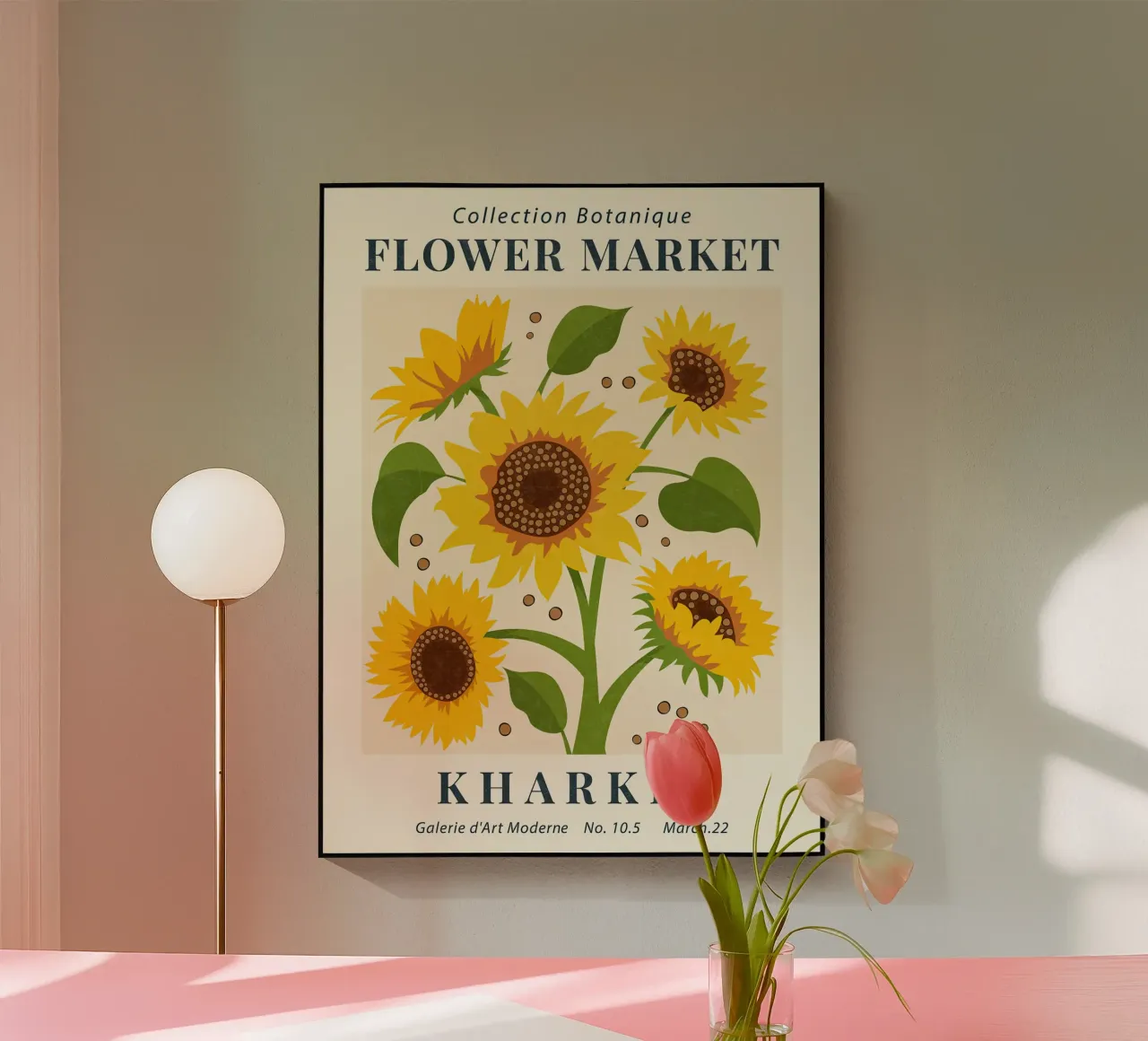 Mercato dei fiori di Charkiv Girasole plexiglass da TekleDawit