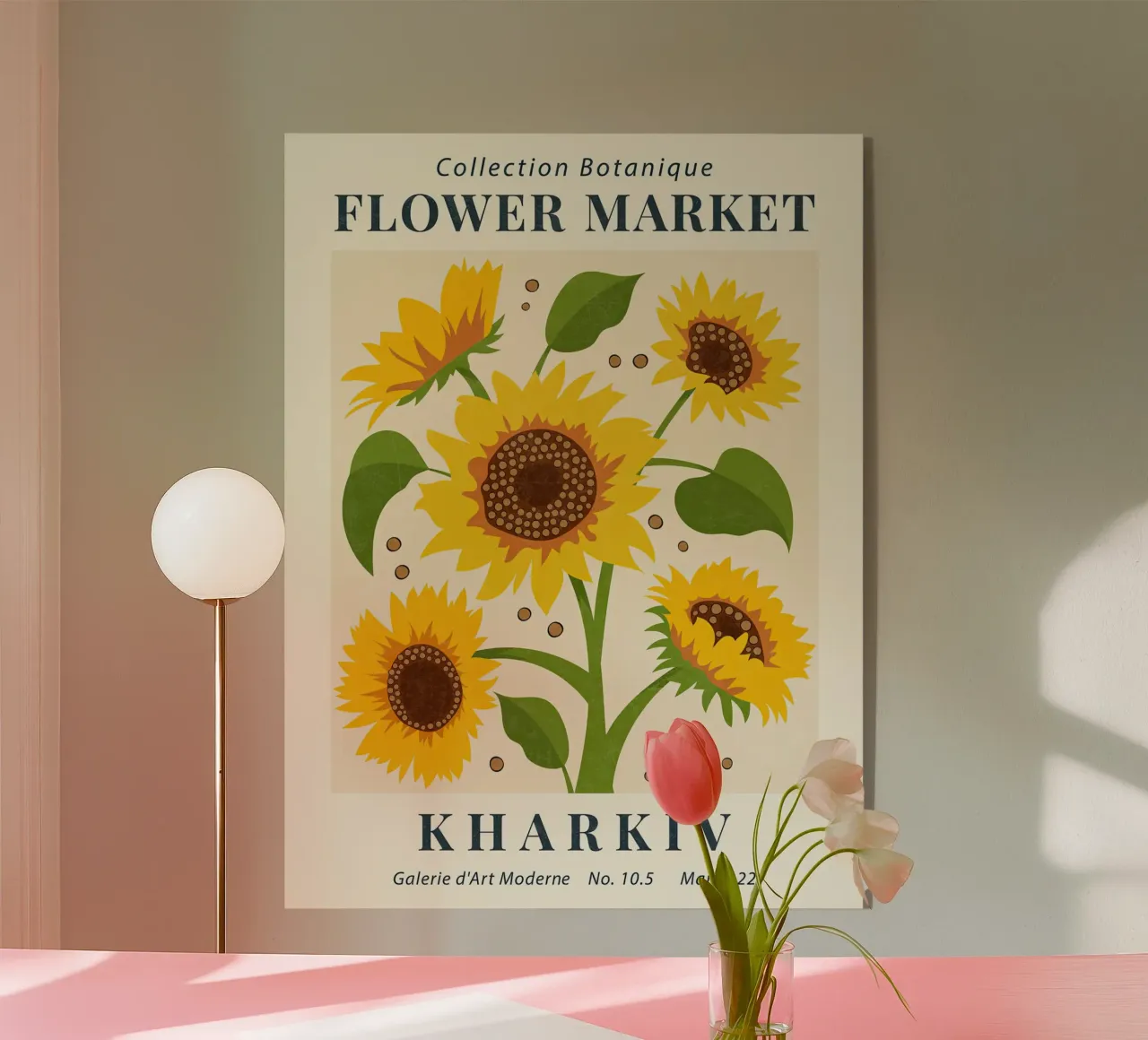 Mercato dei fiori di Charkiv Girasole plexiglass da TekleDawit