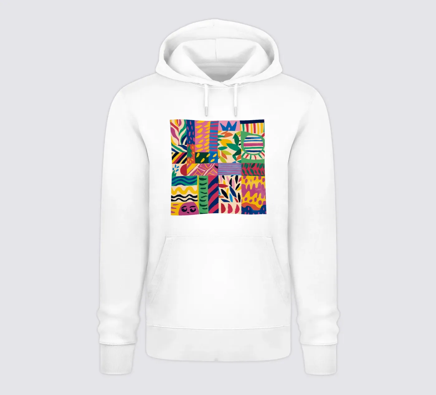 Joyful Pattern Patchwork hoodie van Monuments Fire