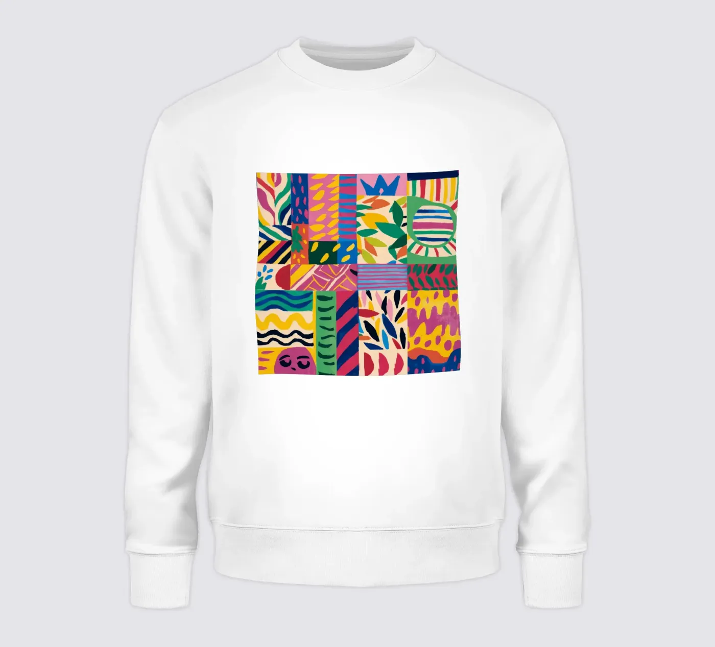 Joyful Pattern Patchwork sweat de Monuments Fire